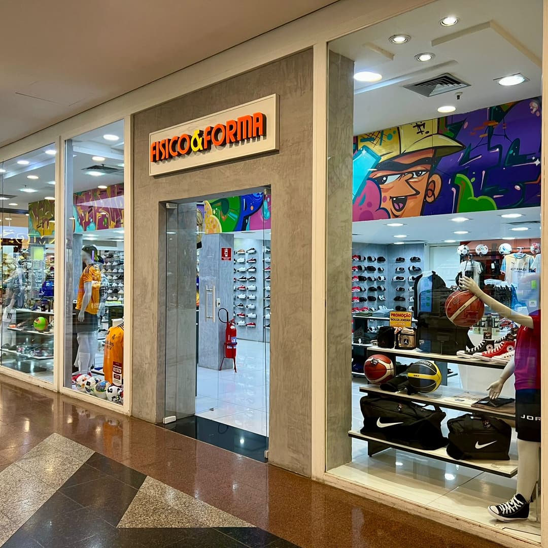 Logo da loja fisico e forma