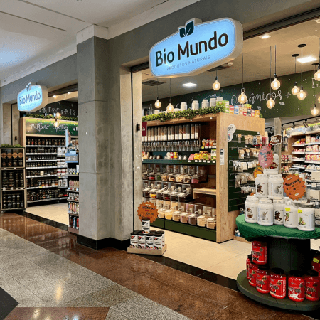 Logo da loja bio mundo