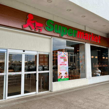 Logo da loja supermarket