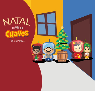 Natal com Turma do Chaves no Via Parque