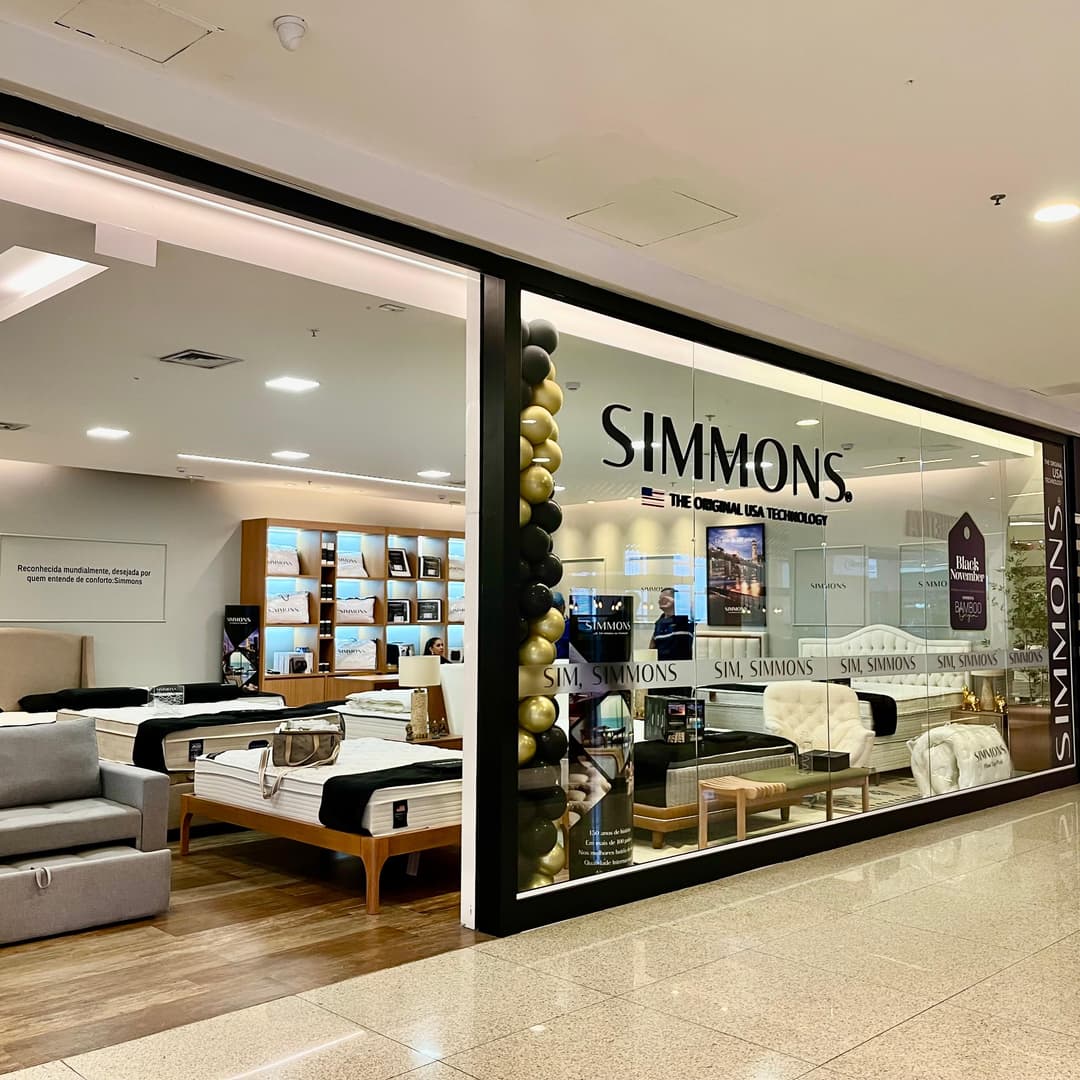 Logo da loja simmons colchões